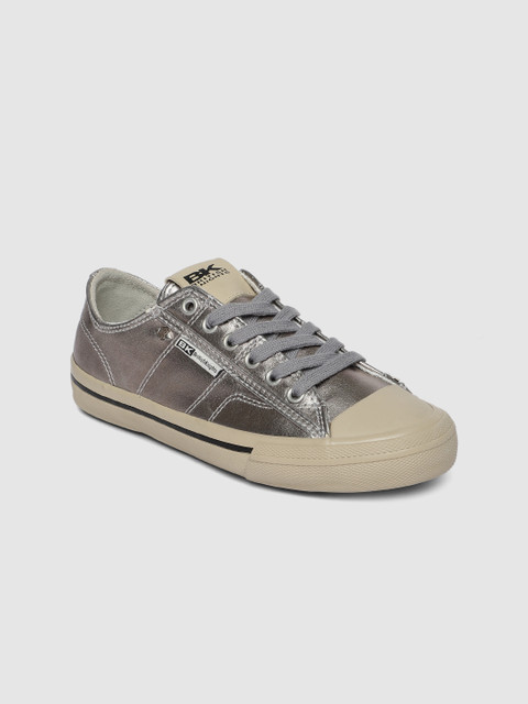 

BRITISH KNIGHTS Women Silver-Toned Sneakers