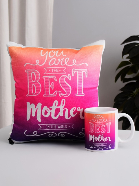 

Archies Multicoloured Printed Mug & Cushion Set, Multi