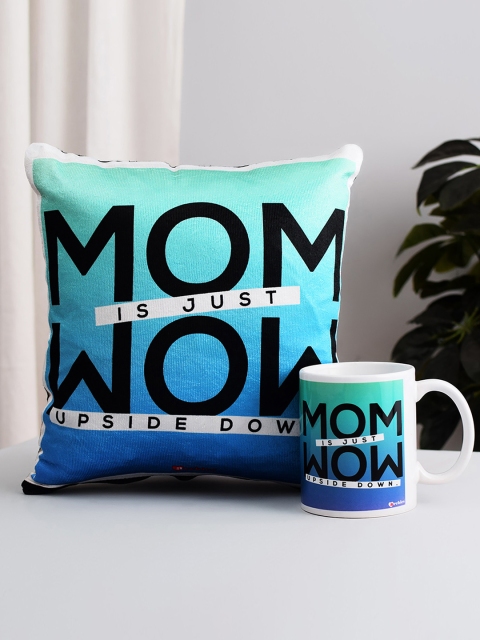 

Archies Blue Printed Mug & Cushion Set
