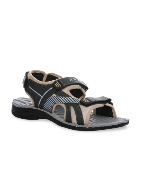 

Liberty Men Olive Green & Beige Sport Sandals