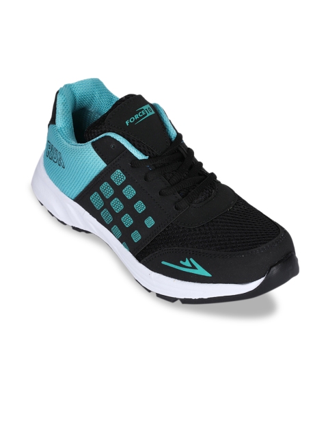

Force 10 Men Black Running Shoes