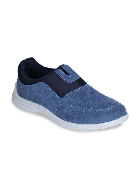 

Force 10 Men Blue Colourblocked Slip-On Sneakers