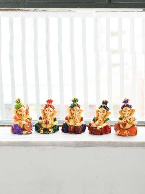 

eCraftIndia Set of 5 Multicoloured Showpiece, Multi