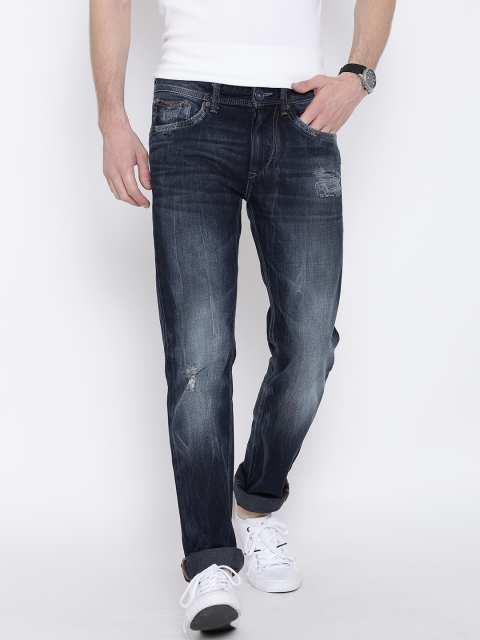 

Flying Machine Blue Washed Michael Fit Jeans