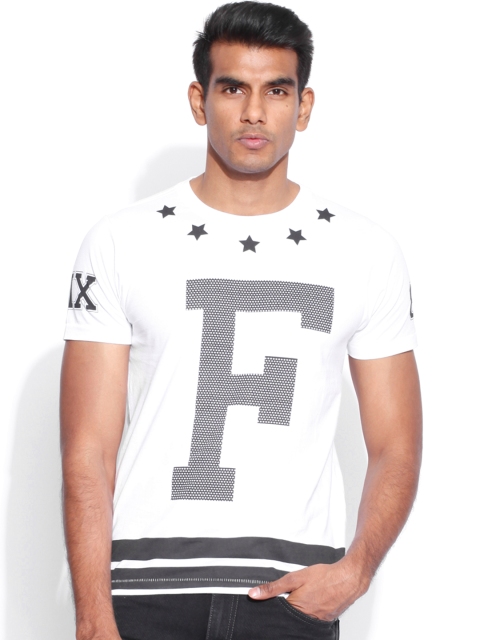 

Flying Machine White Printed T-shirt