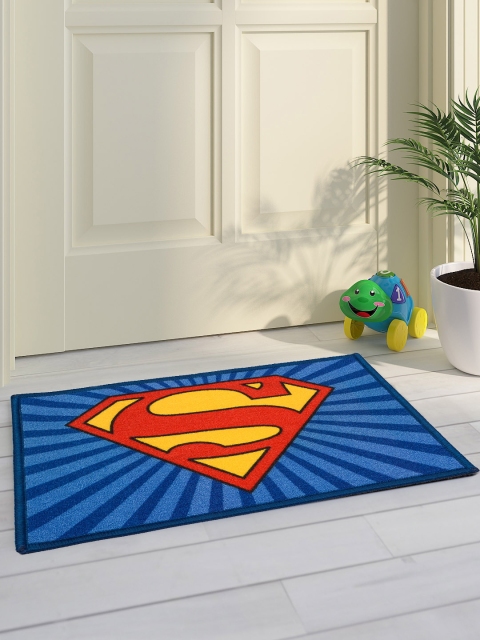 

Saral Home Kids Blue Superman Printed Doormat