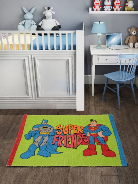 

Saral Home Kids Green DCSF Printed Cotton Bath Rug