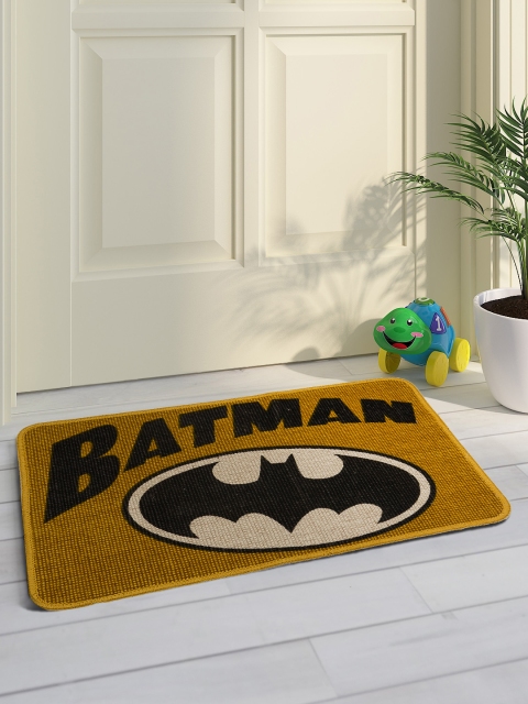 

Saral Home Kids Black & Yellow Batman Printed Doormat