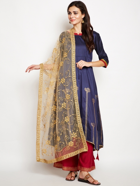 

studio rasa Beige Embellished Dupatta