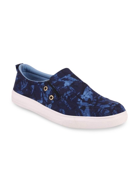 

FAUSTO Men Blue Slip-On Sneakers