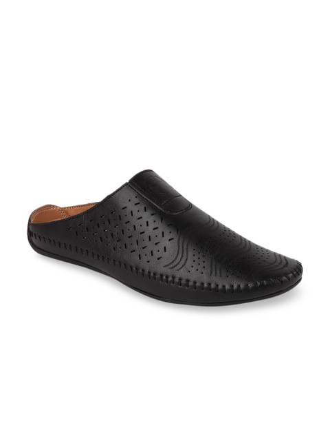 

FAUSTO Men Black Mojaris