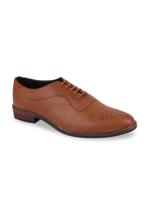 

Fausto Men Tan Brown Formal Oxfords
