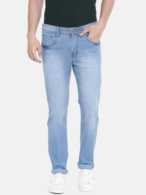 

CINOCCI Men Blue Slim Fit Mid-Rise Clean Look Stretchable Jeans