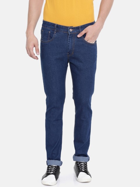 

CINOCCI Men Blue Slim Fit Mid-Rise Clean Look Stretchable Jeans