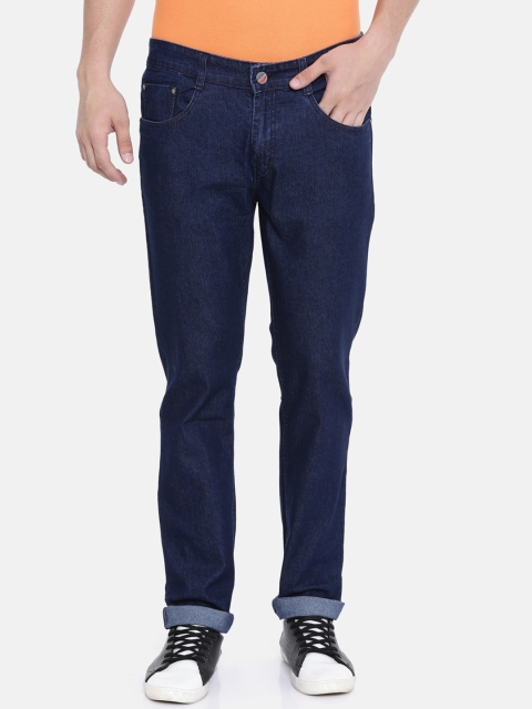 

CINOCCI Men Blue Slim Fit Mid-Rise Clean Look Stretchable Jeans
