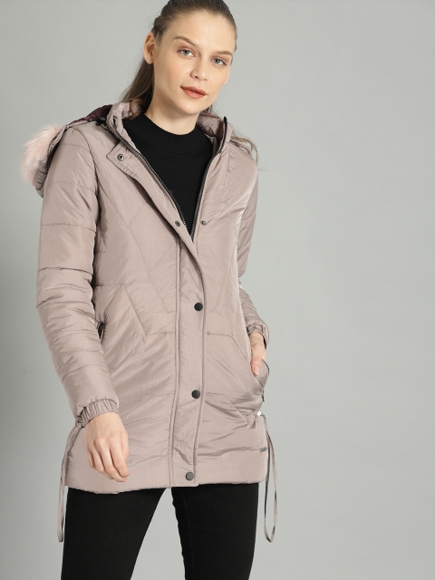 

Roadster Women Grey Solid Parka Jacket