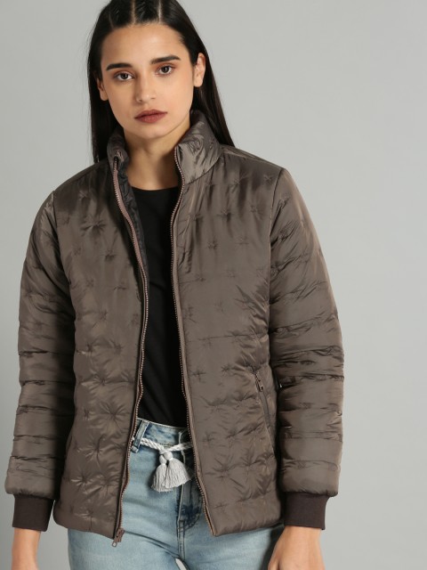 

The Roadster Lifestyle Co Women Brown Solid Puffer Jacket
