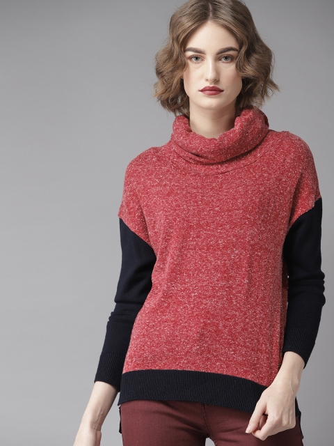 

Roadster Women Red Speckled Pullover Sweater