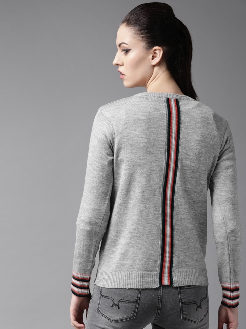 

Roadster Women Grey Melange Solid Cardigan