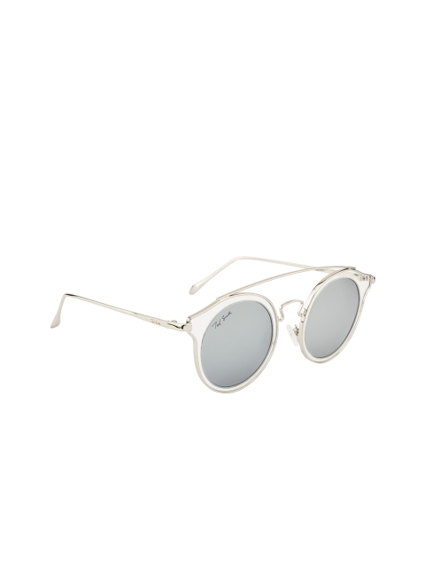 

Ted Smith Unisex Round Sunglasses TS-1147S_C4, Silver
