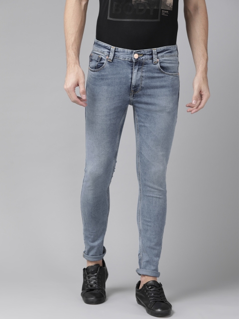 

SPYKAR Men Blue Super Skinny Fit Low-Rise Clean Look Stretchable Jeans