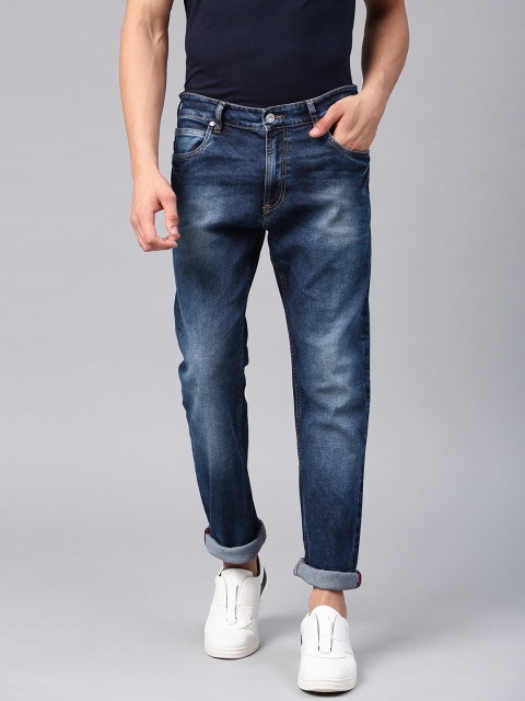 

French Connection Men Blue Slim Fit Mid-Rise Clean Look Stretchable Jeans