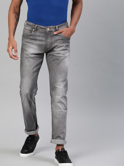 

French Connection Men Grey Slim Fit Mid-Rise Clean Look Stretchable Jeans
