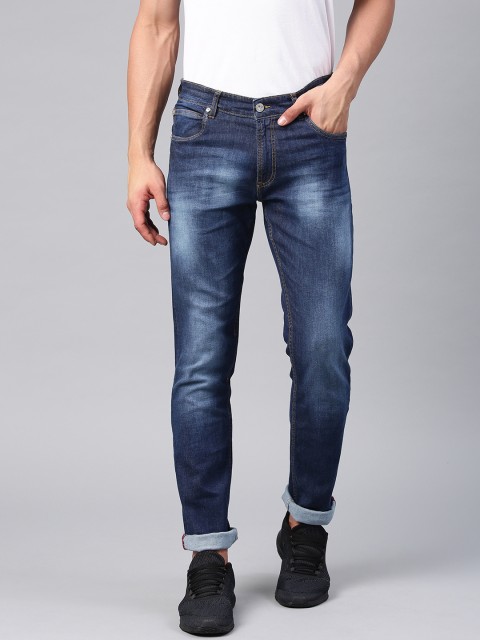 

French Connection Men Blue Slim Fit Mid-Rise Clean Look Stretchable Jeans