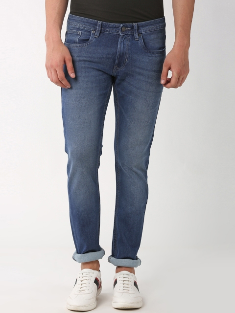 

Peter England Casuals Men Blue Skinny Fit Mid-Rise Clean Look Stretchable Jeans