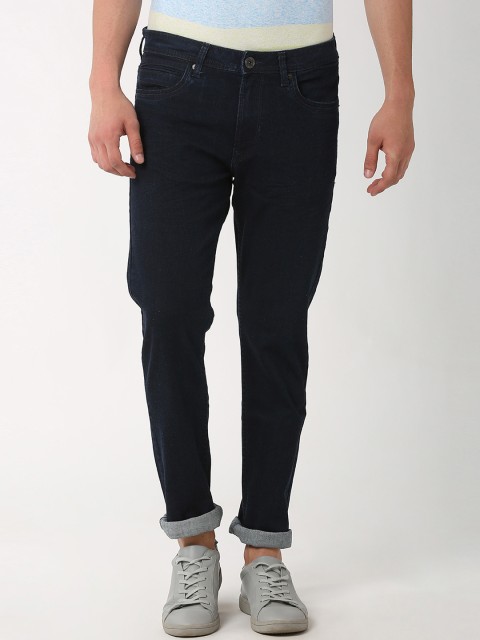 

Peter England Casuals Men Blue Skinny Fit Mid-Rise Clean Look Jeans
