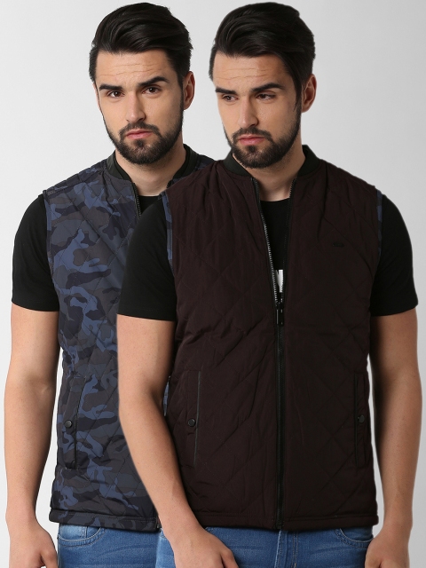 

Peter England Casuals Men Pack of 2 Bomber, Multi