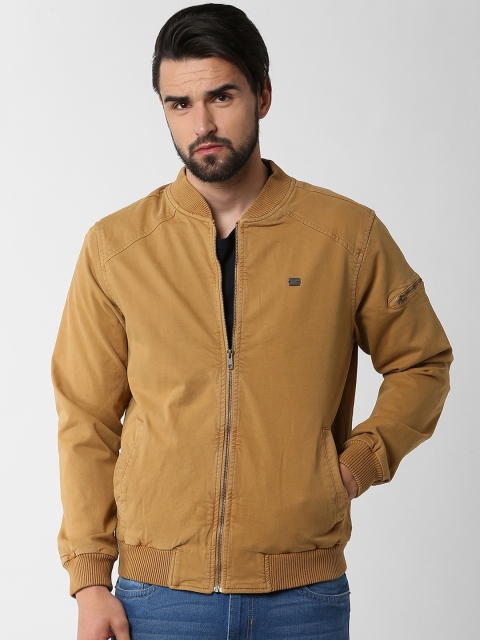

Peter England Casuals Men Beige Solid Bomber