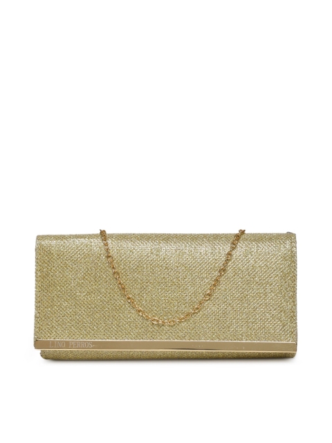 

Lino Perros Gold-Toned Solid Foldover Clutch