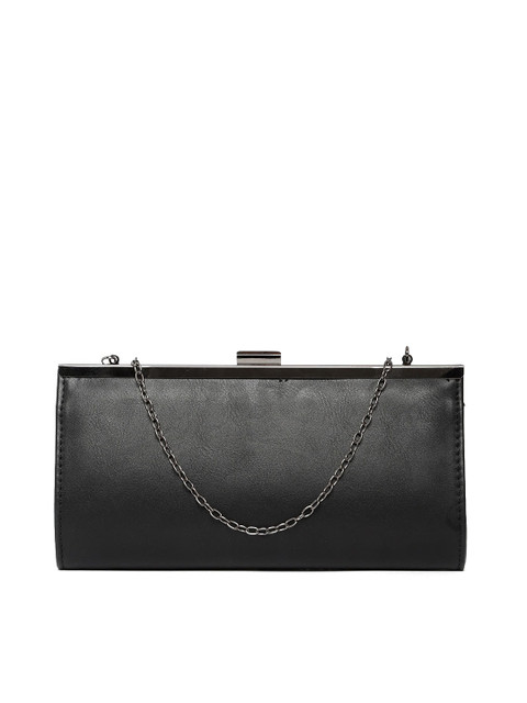 

Lino Perros Black Solid Clutch