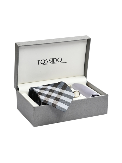 

Tossido Grey & Black Men Accessory Gift Set