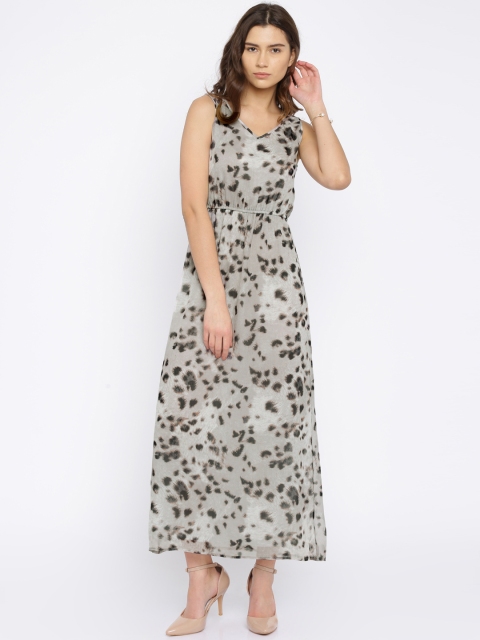 

Vero Moda Grey Animal Print Maxi Dress