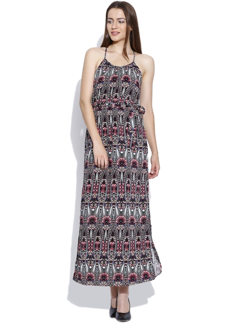 

Vero Moda Multicoloured Printed Belted Maxi Dress, Multi