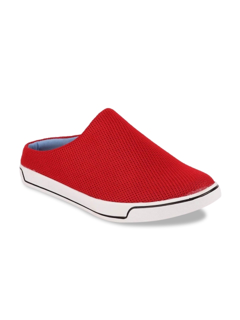 

FAUSTO Men Red Slip-On Sneakers