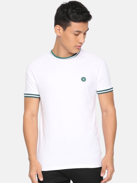 

Jack & Jones Men White Solid Round Neck T-shirt