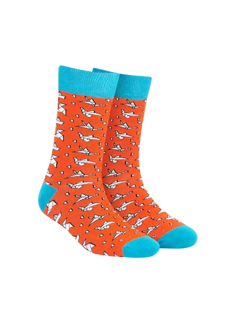 

Dynamocks Origami Multicoloured Men & Women Crew Length Socks, Multi