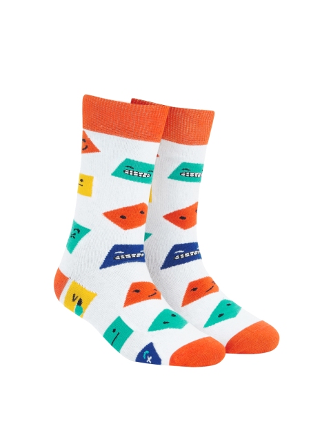 

Dynamocks Unisex Multocoloured Patterned Calf-Length Socks, Multi