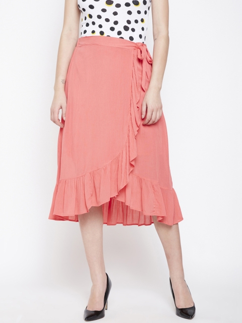 

Oxolloxo Pink Solid Frill Skirt