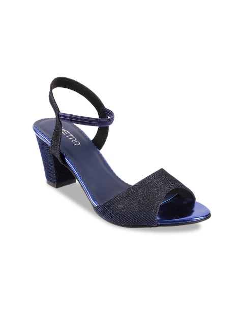 

Metro Women Blue Solid Sandals