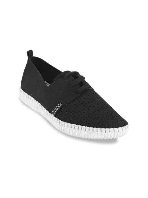 

Metro Women Black Slip-On Sneakers