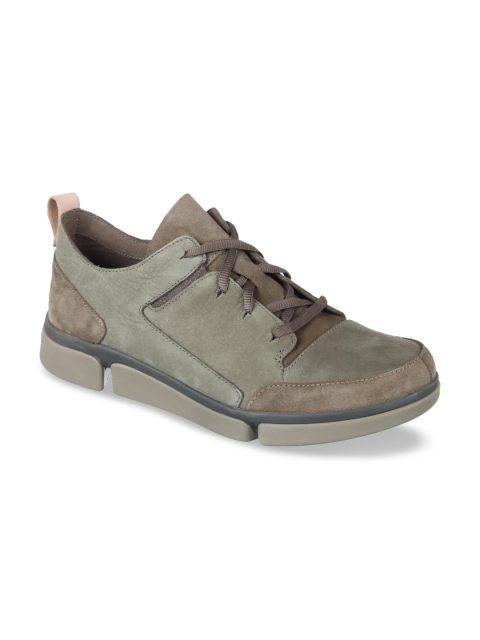 

Clarks Men Green Derbys
