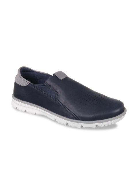 

Clarks Men Blue Leather Slip-On Sneakers