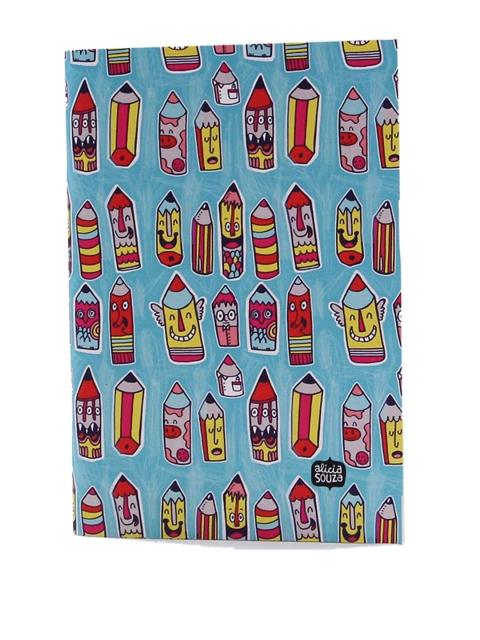 

happywagon Blue Unrule Jotbook