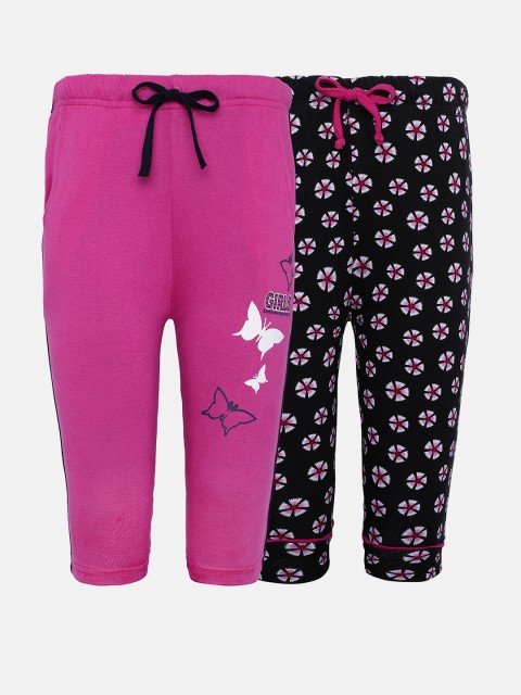 

Punkster Girls Pack of 2 Capris, Pink