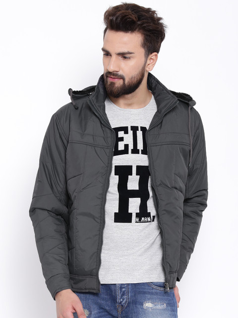 

LOCOMOTIVE Charcoal Grey Padded Jacket
