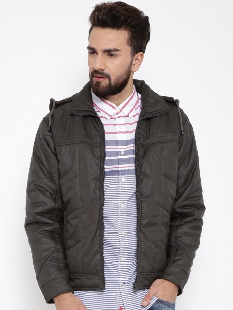 

LOCOMOTIVE Dark Brown Padded Jacket